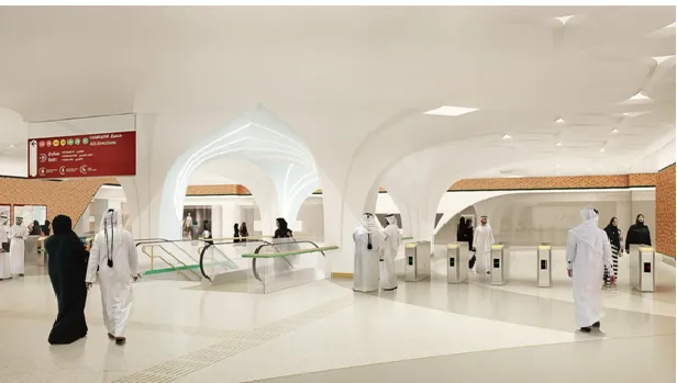 Metro station-Green line Underground-White Palaces