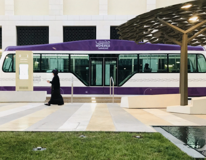 Tram Depot in Msheireb Downtown, Doha