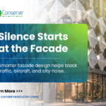Design building facades to reduce outside noise and improve indoor comfort.
